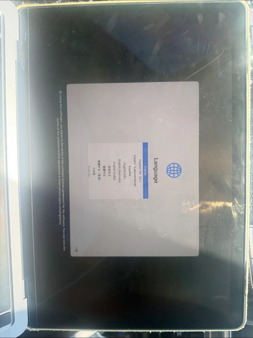 Apple Silver MacBook Laptop with Backlit Keyboard